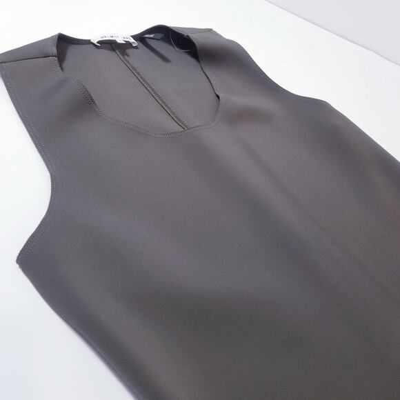 Helmut Lang Scuba Olive Green Sheath Dress - Picture 10 of 11